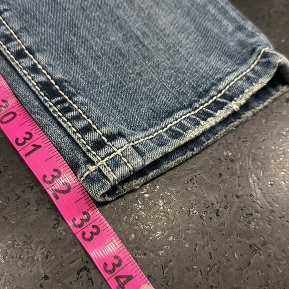 UEC EXPRESS REROCK STYLISH LOW RISE SKINNY DENIM BLUE JEANS SZ 6 - Picture 12 of 12